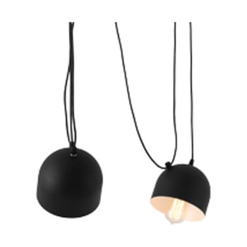 Lustră cu 2 becuri custom form popo, negru