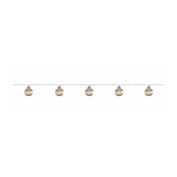 Ghirlandă luminoasă cu led markslöjd solo, 10 becuri, argintiu