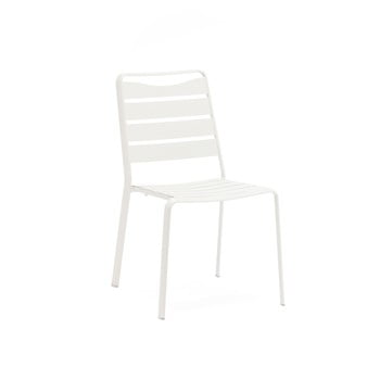 Set 4 scaune de grădină din aluminiu ezeis spring, alb