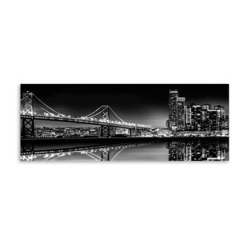 Tablou styler canvas silver bridge, 60 x 150 cm