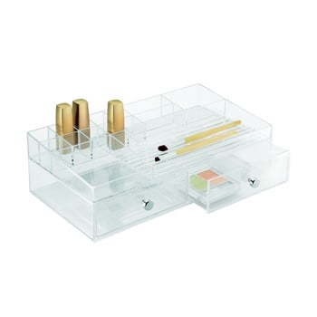Organizator transparent idesign drawer cosmetic, 32 x 18 cm