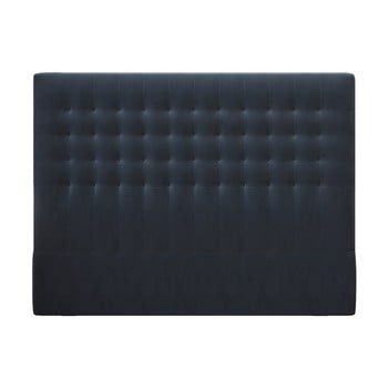 Tăblie pat cu înveliș de catifea windsor & co sofas apollo, 200 x 120 cm, albastru închis