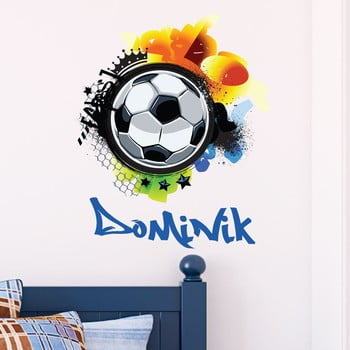 Autocolant de perete cu nume ambiance football graffitti