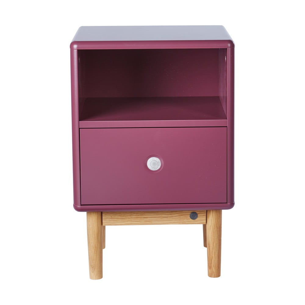 Tmavě fialový noční stolek Tom Tailor for Tenzo Color Box