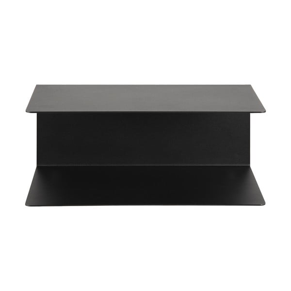 Černá dvojitá nástěnná police z kovu Actona Joliet, šířka 35 cm