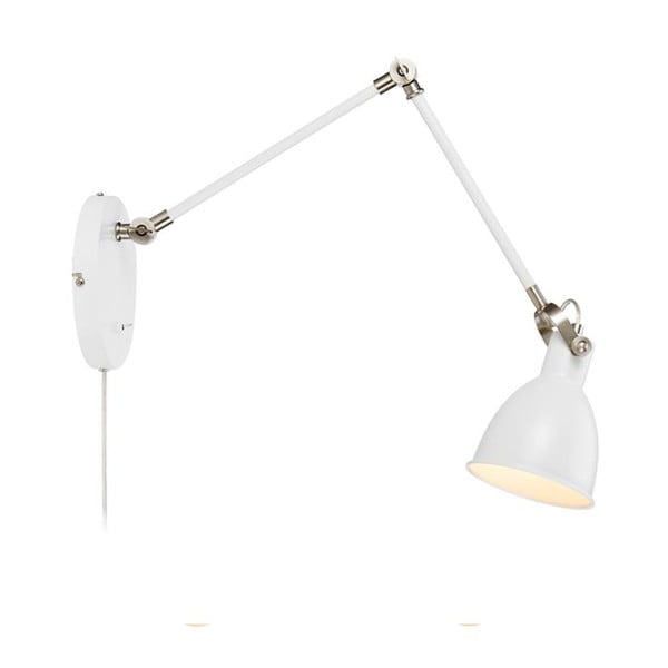 Bílá nástěnná lampa Markslöjd House, délka ramene 84,5 cm