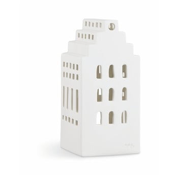 Sfeșnic din ceramică kähler design urbania lighthouse manor, alb
