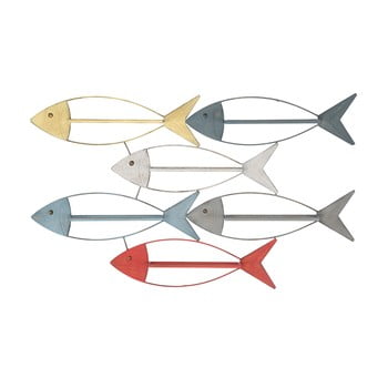 Suport de perete pentru sticle Mauro Ferretti Fish, 103,5 x 62 cm