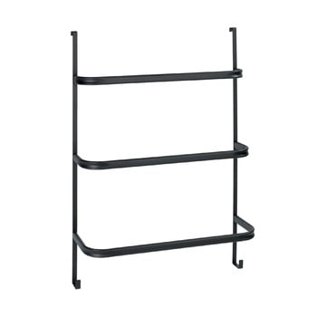 Suport pentru prosoape wenko towel holder black, 21 x 54 cm, negru