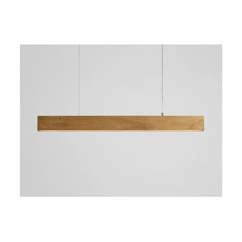 Lustră din lemn de stejar custom form line plus l