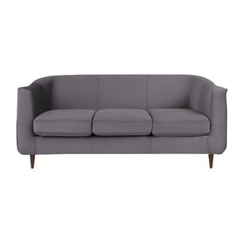Canapea cu 3 locuri kooko home glam, gri cărbune