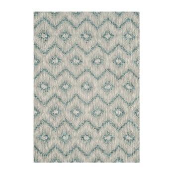 Covor potrivit pentru exterior safavieh safi, 170 x 121 cm, gri - albastru