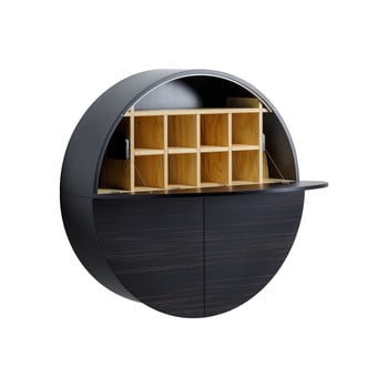 Dulap multifuncțional de perete emko pill, negru-natural