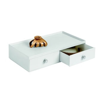 Organizator cu 2 sertare interdesign drawer, alb