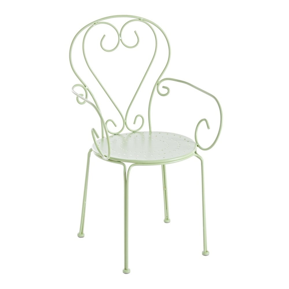 Světle zelená zahradní židle Ina
