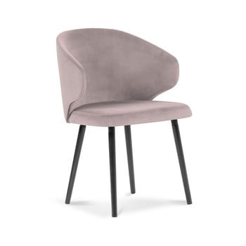 Scaun cu înveliș de catifea windsor & co sofas nemesis, mov