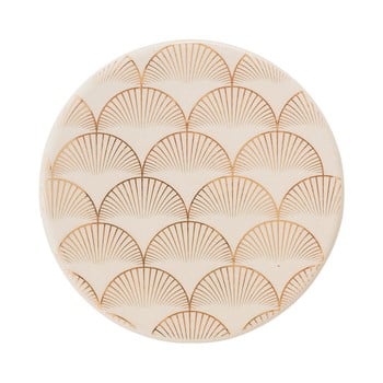 Suport din ceramică pentru pahar cu decor auriu Bloomingville Aruba Trivet
