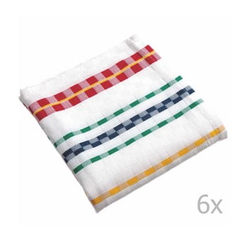 Set 6 prosoape tiseco home studio colori, 65 x 65 cm