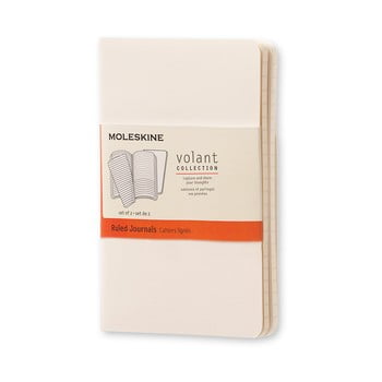 Caiet moleskine volant, 80 pag., hârtie dictando, alb
