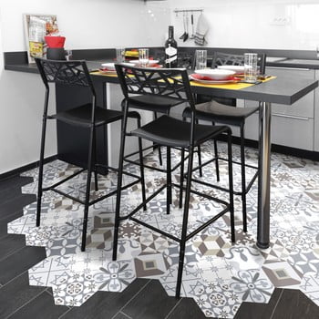 Set 10 autocolante de podea ambiance hexagons mariana, 40 x 90 cm