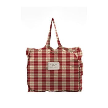 Geantă textilă linen couture linen bag cuadros