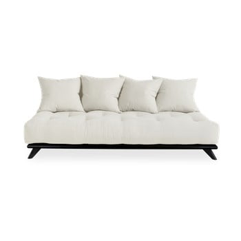Canapea karup design senza black/natural, bej