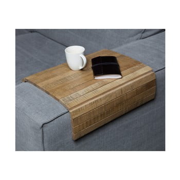 Cotieră flexibilă pentru canapea woood armrest, maro