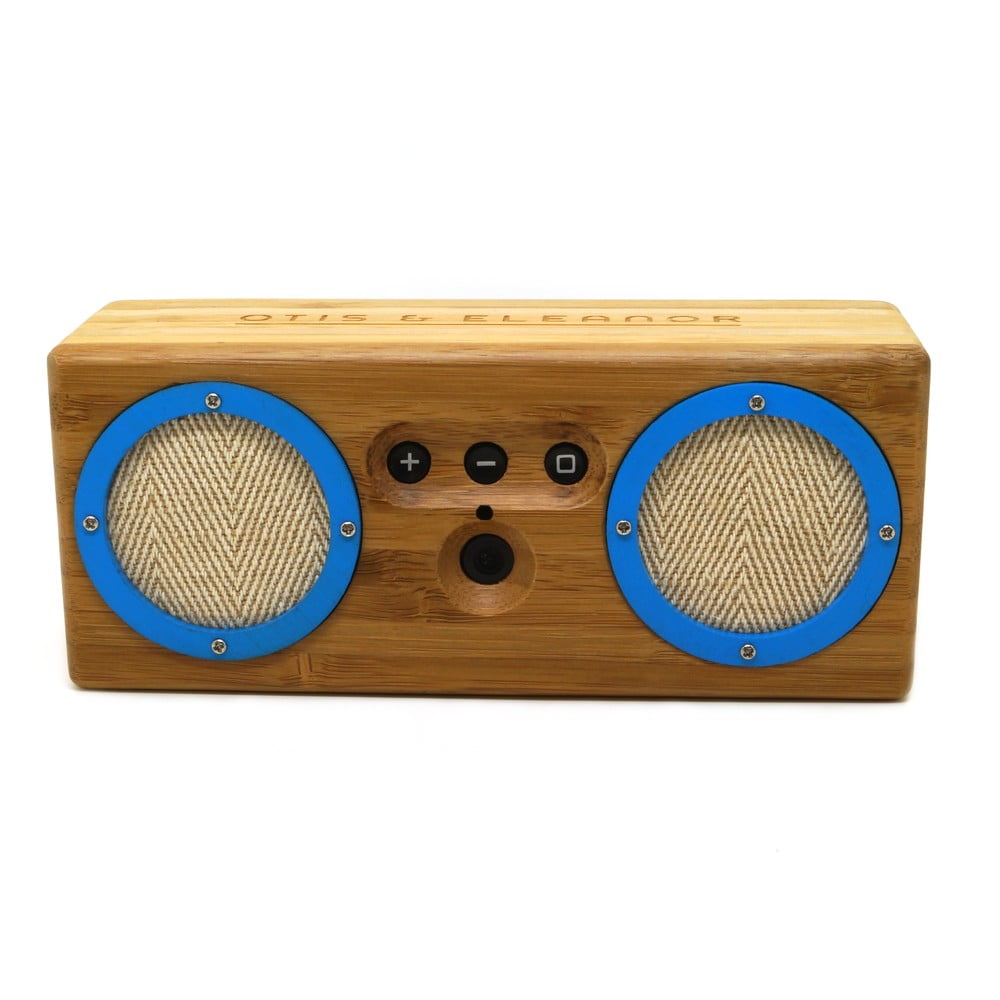 Přenosný bambusový speaker Power Blue Bongo