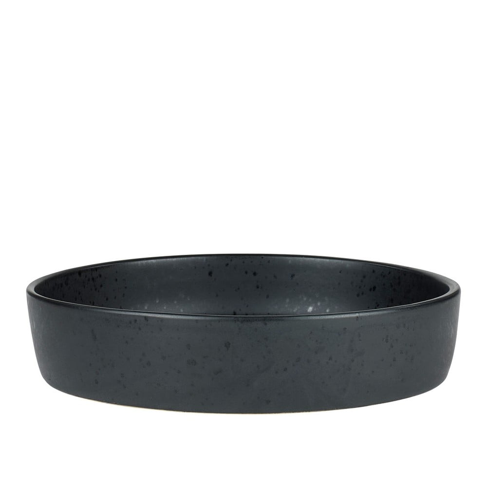 Černá kameninová servírovací mísa Bitz Basics Black, ⌀ 28 cm