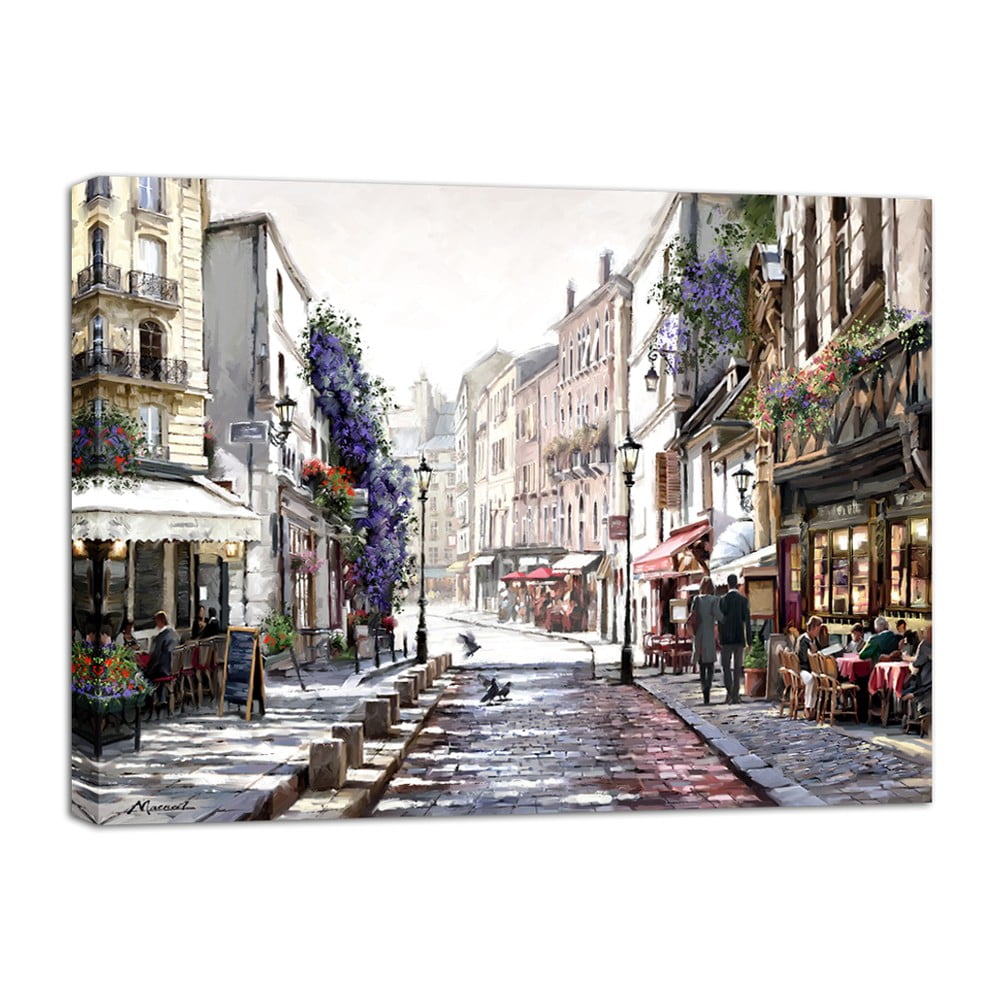 Obraz Styler Canvas Watercolor Paris II, 75 x 100 cm
