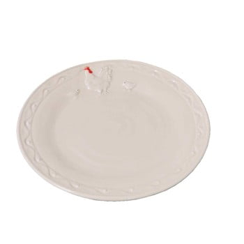 Farfurie antic line hen, 21 cm, alb