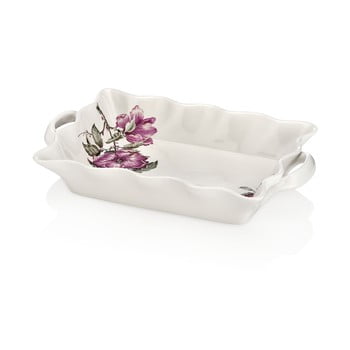 Bol pentru servit din porțelan shine rose, lungime 22 cm