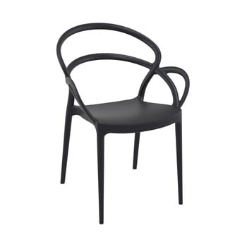 Set 4 spre gri scaune de grădină resol mila, negru
