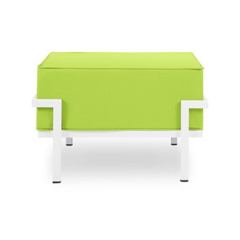 Puf adecvat pentru exterior calme jardin cannes, verde lime - alb