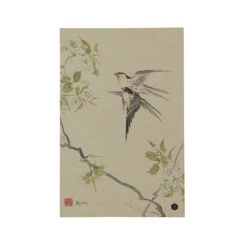 Poster din hârtie handmade bepurehome swallows, 47 x 32 cm