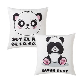 Set 2 perne unimasa panda, 45 x 45 cm