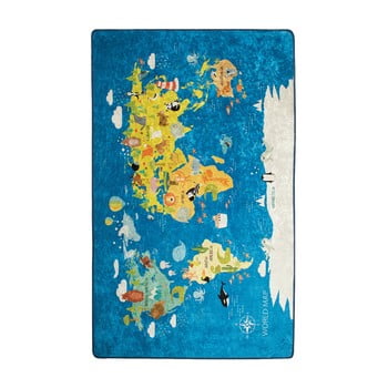 Covor copii world map, 140 x 190 cm