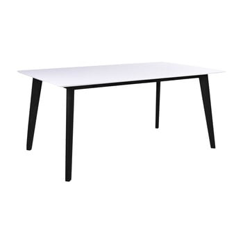 Masă house nordic vojens, lungime 150 cm, alb - negru