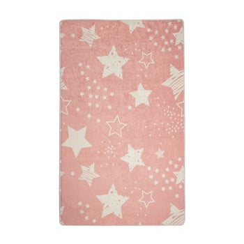 Covor copii pink stars, 100 x 160 cm