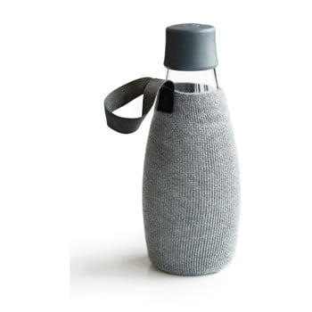 Husă pentru sticlă cu garanție pe viață retap, 500 ml, gri 
