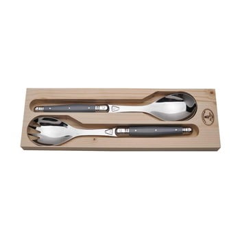 Set 2 linguri din inox pentru salată Jean Dubost Grey, gri