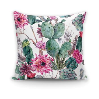 Față de pernă minimalist cushion covers cactus and roses, 45 x 45 cm