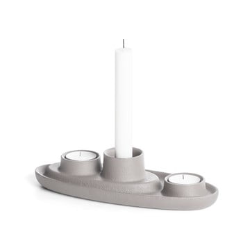 Sfeșnic emko aye aye three candles, gri deschis