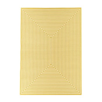 Covor foarte rezistent floorita braid, 133 x 190 cm, galben