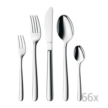 Set tacâmuri 66 piese din oțel inoxidabil wmf cromargan® flame