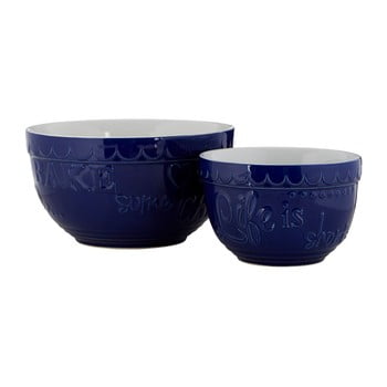 Set 2 boluri din ceramică premier housewares, albastru