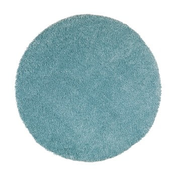 Covor rotund universal aqua liso, ø 80 cm, albastru deschis
