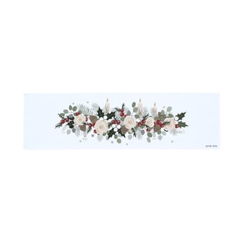 Traversă din bumbac cu motiv de crăciun butter kings fir branches, 140 x 40 cm