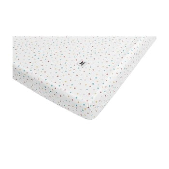 Cearceaf din bumbac pentru copii bellamy dots, 40 x 90 cm