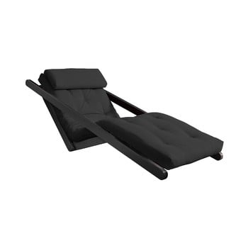 Șezlong extensibil karup design figo black, gri închis